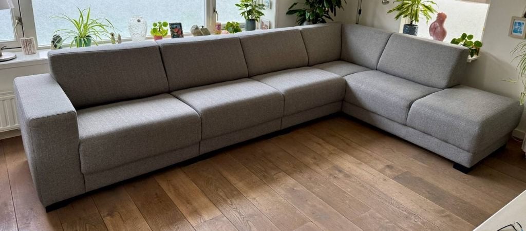 Goossens Hoekbank "My Style" - Grijs, Modulair, Ophalen