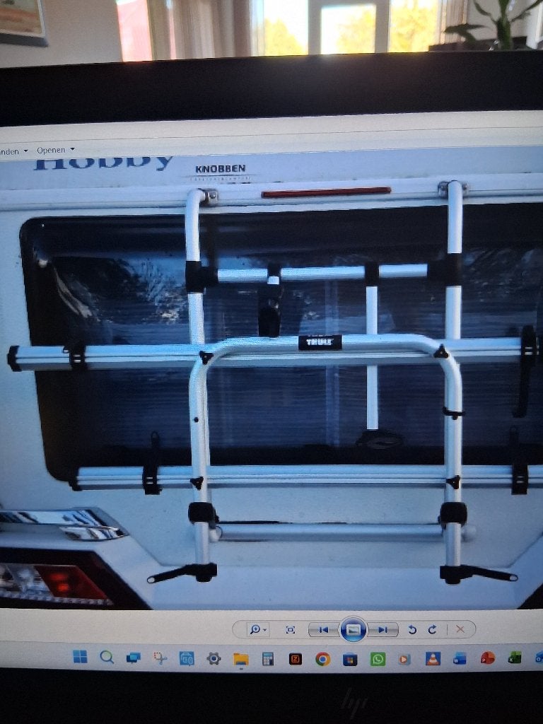 fietsen drager achter op de caravan, Ophalen of Verzenden, Gebruikt