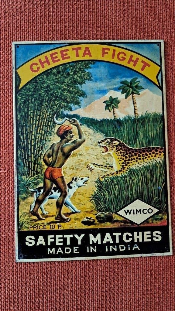 Safety Matches Reclamebord (geen emaille), Verzenden, Gebruikt, Reclamebord