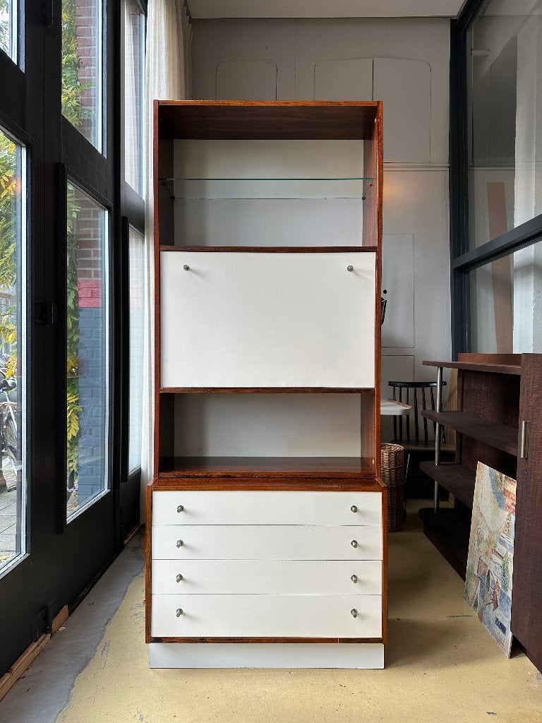 Vintage design wandmeubel, buffetkast, barkast, high board, Huis en Inrichting, Ophalen, Gebruikt, -, -
