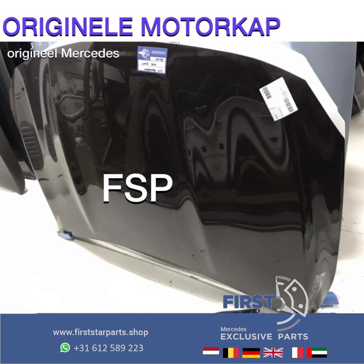 W156 X156 GLA MOTORKAP A1568800057 Mercedes 2013-2020 ORIGIN