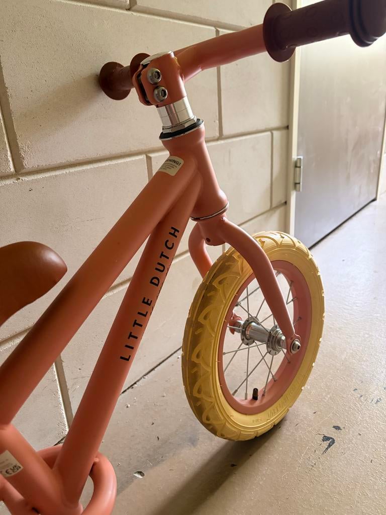 Little Dutch loopfiets roze, Ophalen, Gebruikt, Minder dan 16 inch