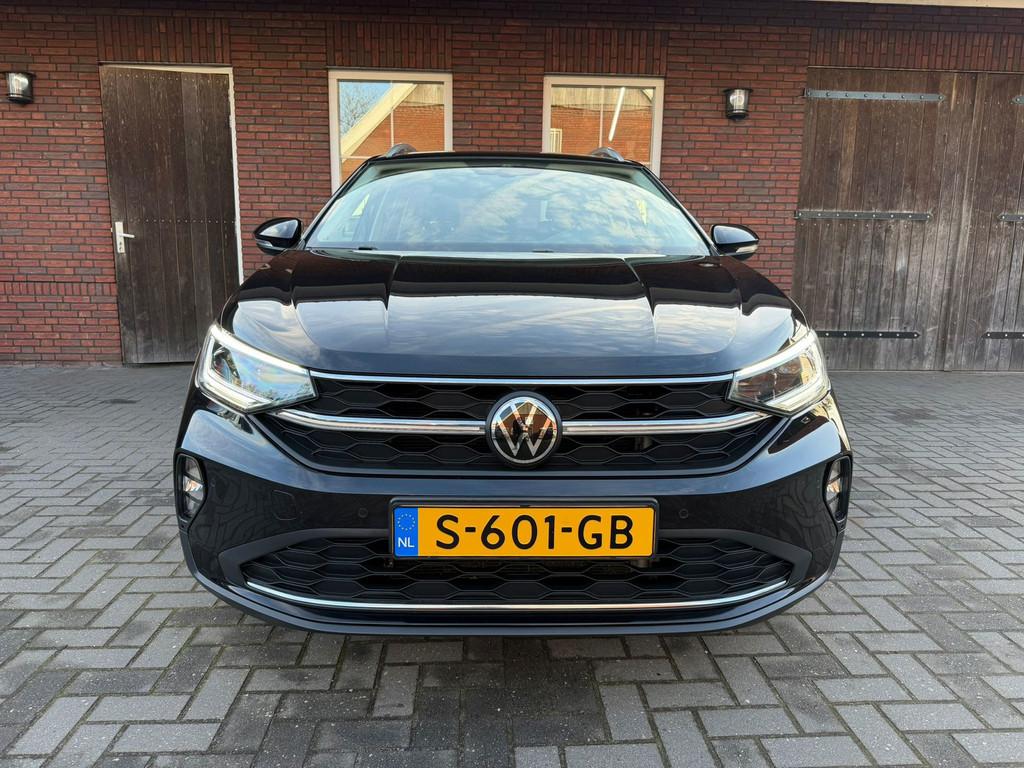 Volkswagen Taigo 1.0 TSI Style Automaat| Trekhaak| ACC| Came, 1160 kg, Gebruikt, Leder en Stof, Zwart