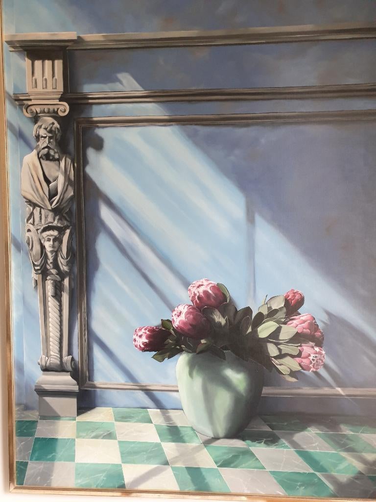 Max Kreijn, groot (150x200) olieverfschilderij, Ophalen