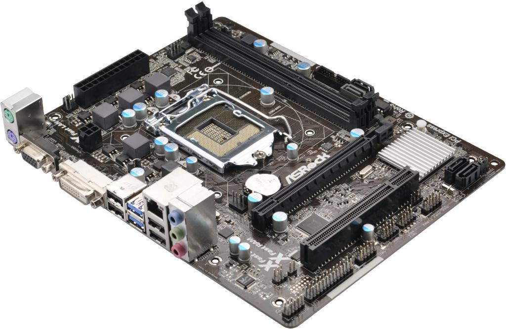 ASRock B75M-DGS Moederbord, Computers en Software, Moederborden, DDR3, Ophalen of Verzenden, Zo goed als nieuw, Micro-ATX