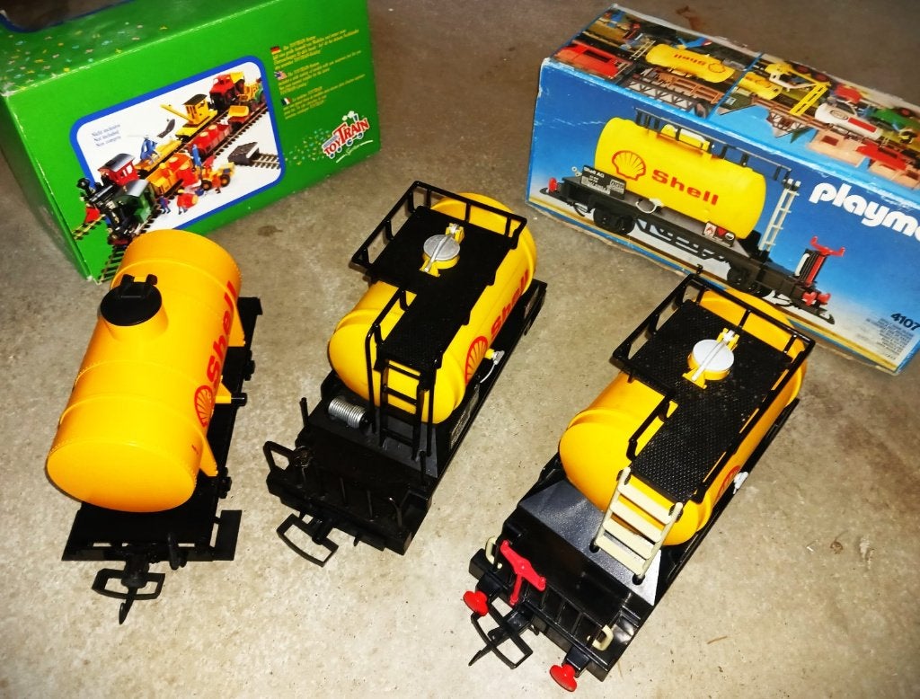 LGB en Playmobil ketelwagen Shell, Gelijkstroom of Wisselstroom, Wagon, Ophalen of Verzenden, Zo goed als nieuw