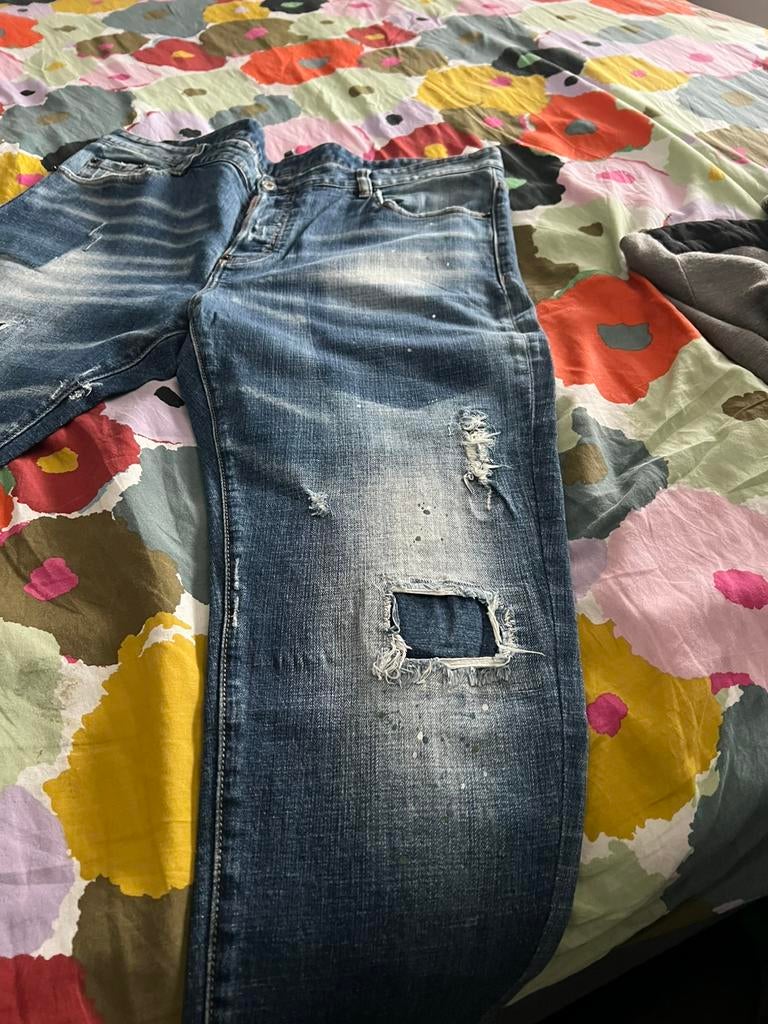 Dsquared spijkerbroek  te koop, Verzenden, Zo goed als nieuw, Blauw, W40 - W42 (confectie 56/58)