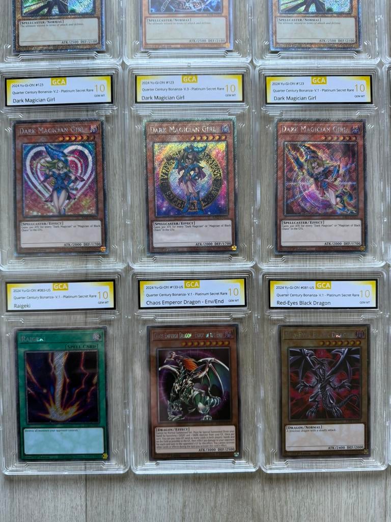Yu-Gi-Oh kaarten graded 1st editions, Ophalen of Verzenden, Meerdere kaarten