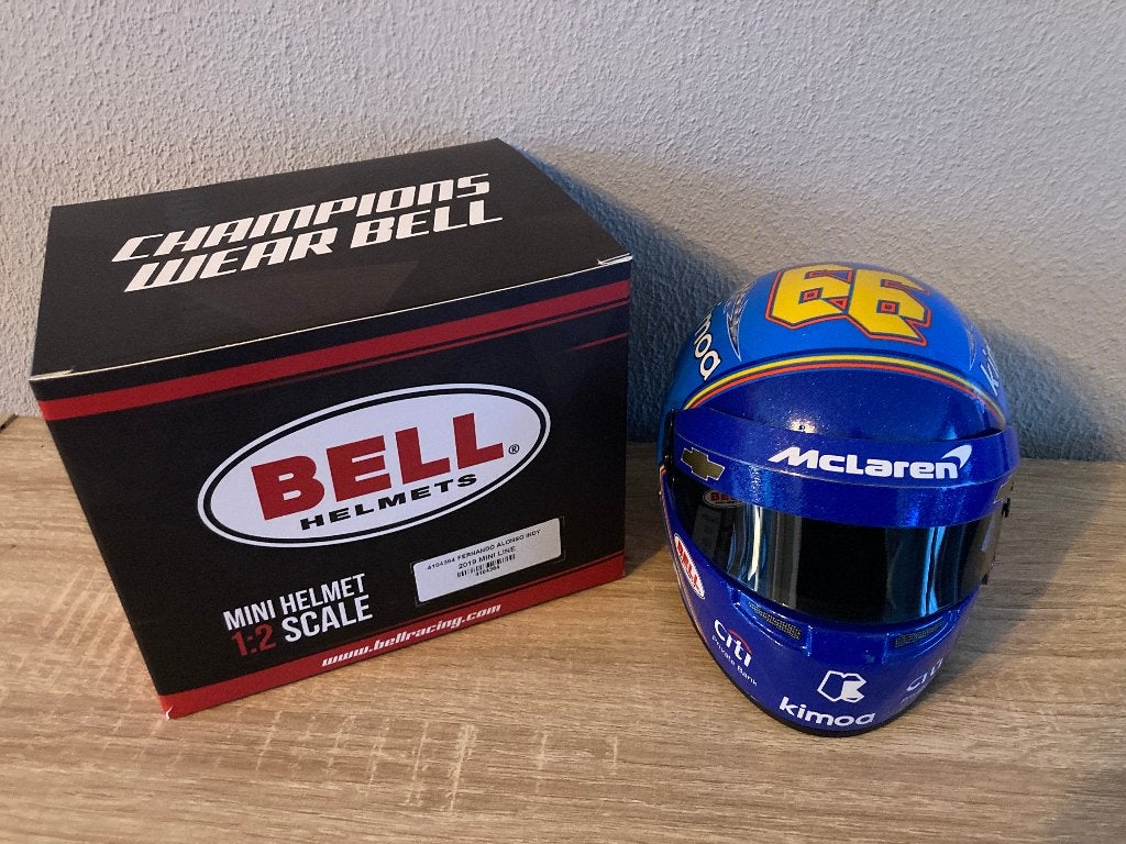 ✅ Fernando Alonso 1:2 helm Indy 500 2019 Chevrolet Mclaren, Ophalen of Verzenden, Nieuw, Formule 1