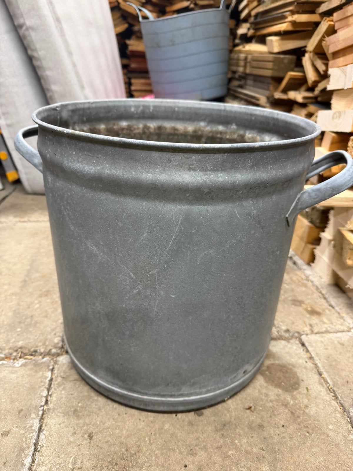 Zinken emmer met hengsels, Ophalen, Overige materialen, Minder dan 30 cm, .