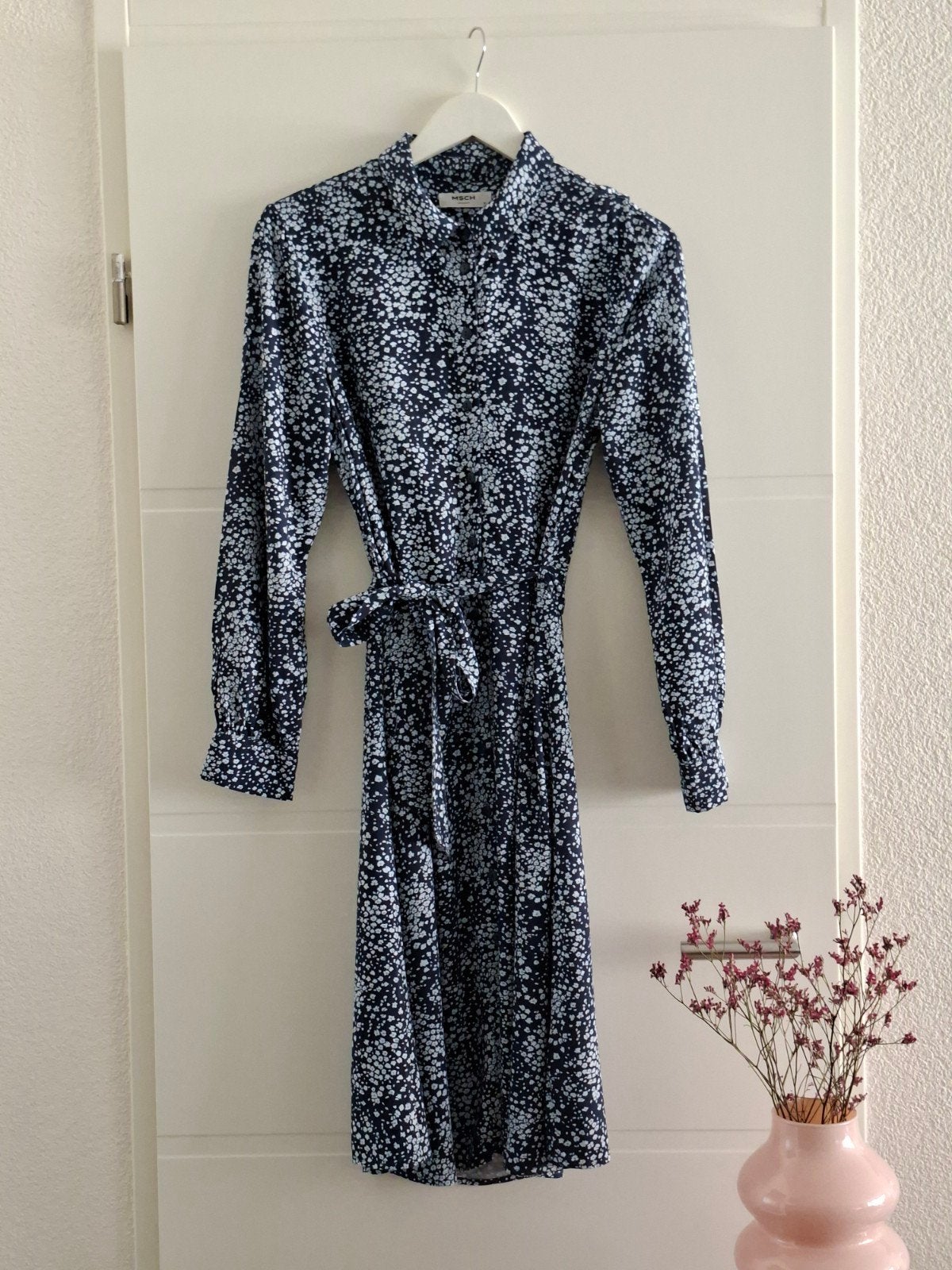 Mosch Copenhagen jurk M | Viscose | Blauw/wit | Boho/casual, Kleding | Dames, Jurken, Maat 38/40 (M), Mosch  Copenhagen, Blauw