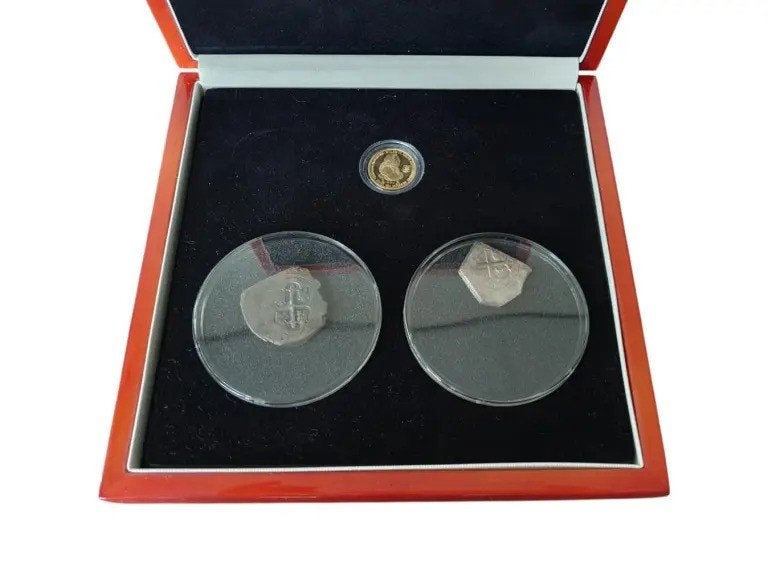 Nederland Scheepsmunten-set VOC Scheepswrak De Rooswijk 1737, Postzegels en Munten, Vóór koninkrijk, Setje, Zilver, Overige waardes