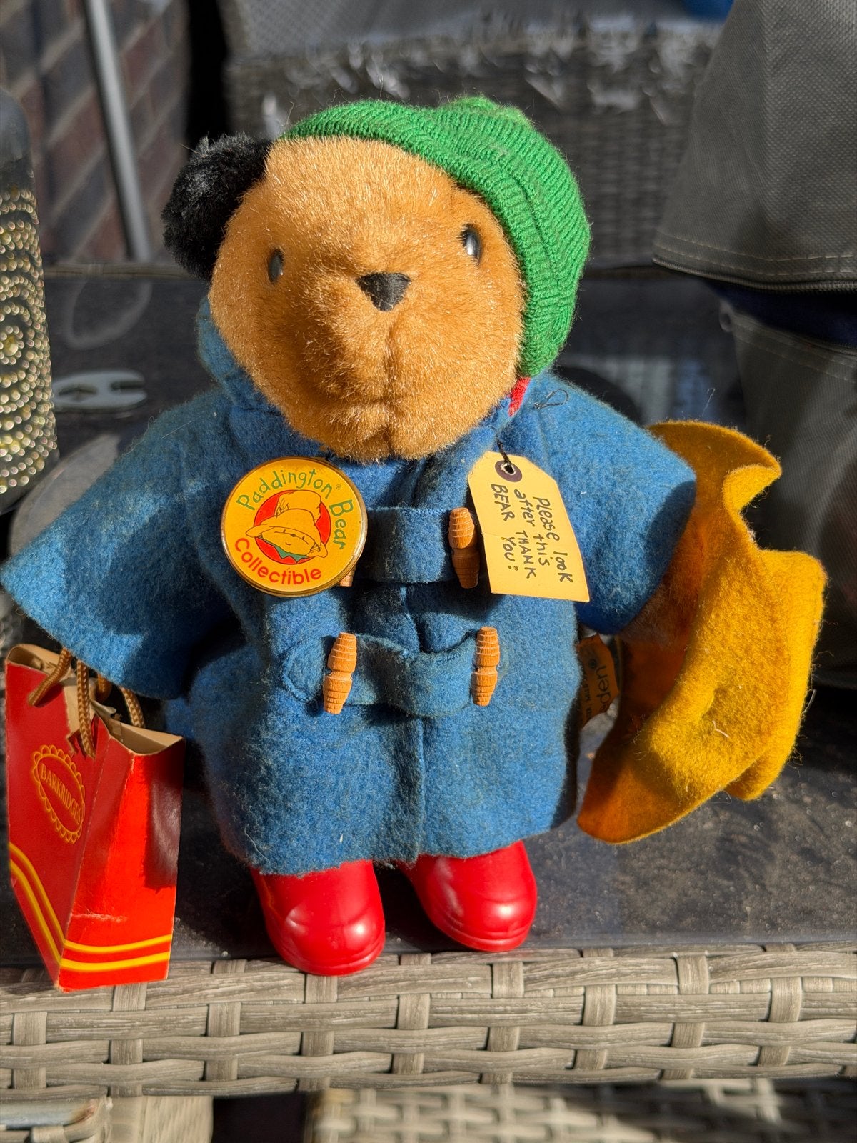 Paddington Beer Collectible Knuffel met Kleding, Gebruikt, Overige merken, Overige karakters, Beer