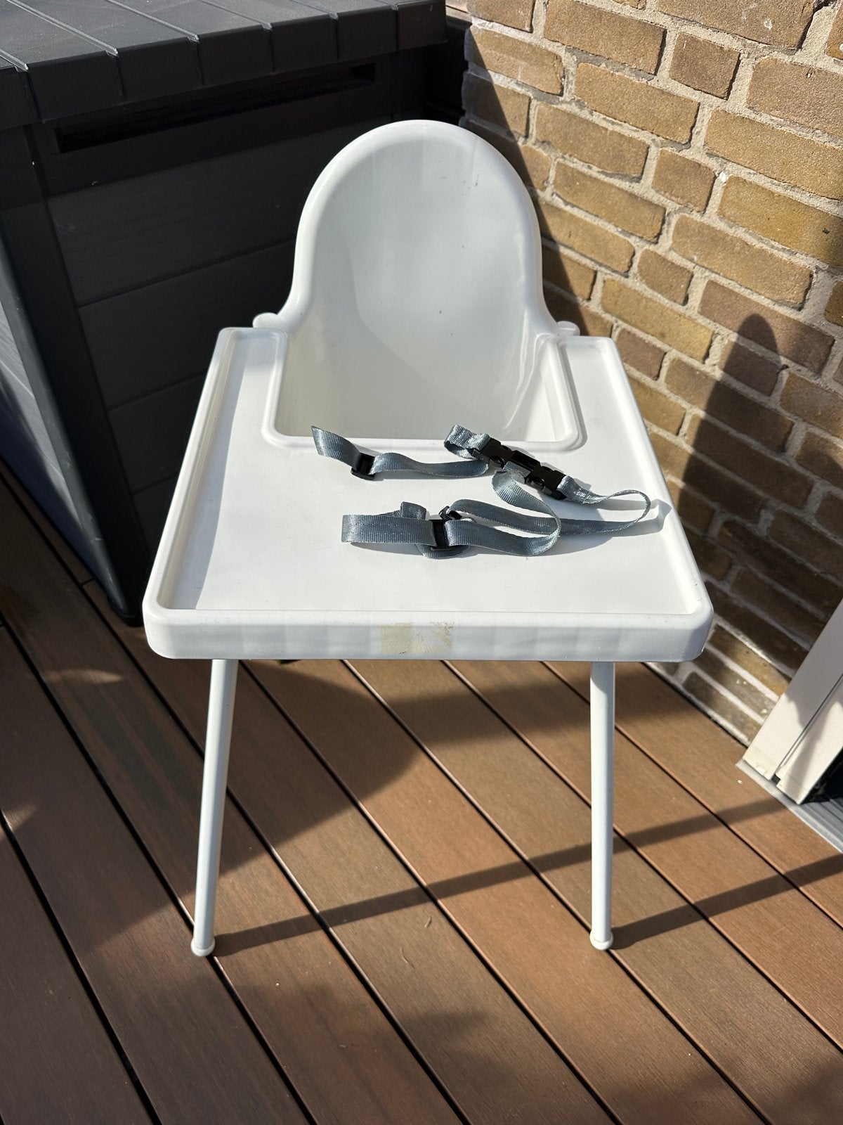 IKEA Antilop kinderstoel met eetblad en gordel, Ophalen, Gebruikt, Overige typen, Afneembaar eetblad