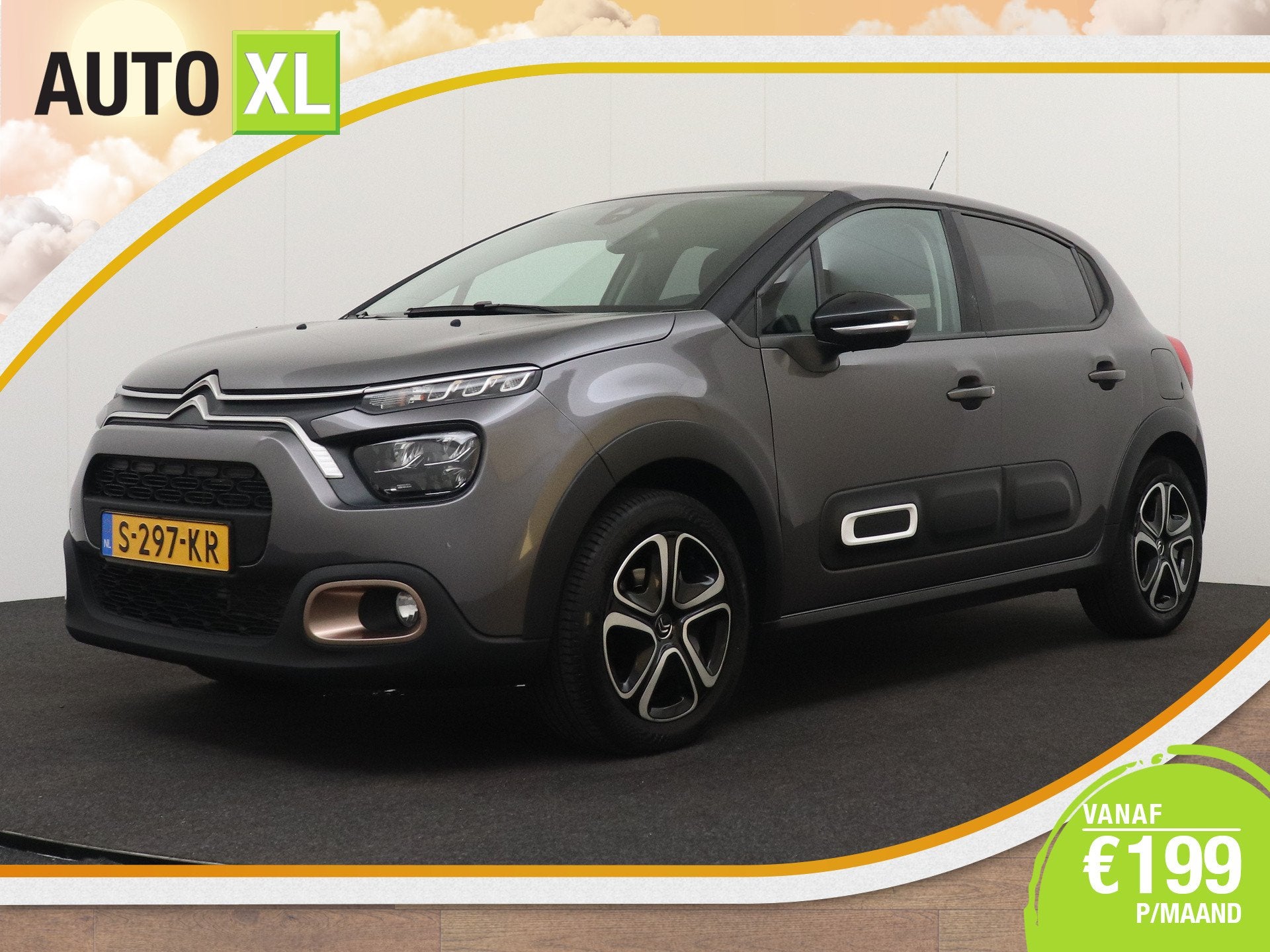 Citroën C3 1.2T C-Series Climate Carplay LED DAB 16'LMV Pri, Auto's, Voorwielaandrijving, 1199 cc, 450 kg, Bedrijf