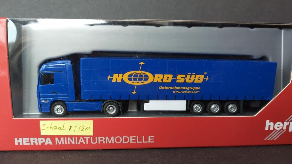 Mercedes Benz Actros Nord Sud 1:120 TT Herpa Pol, Verzenden, Trucks@herpa.de, Nieuw, Bus of Vrachtwagen
