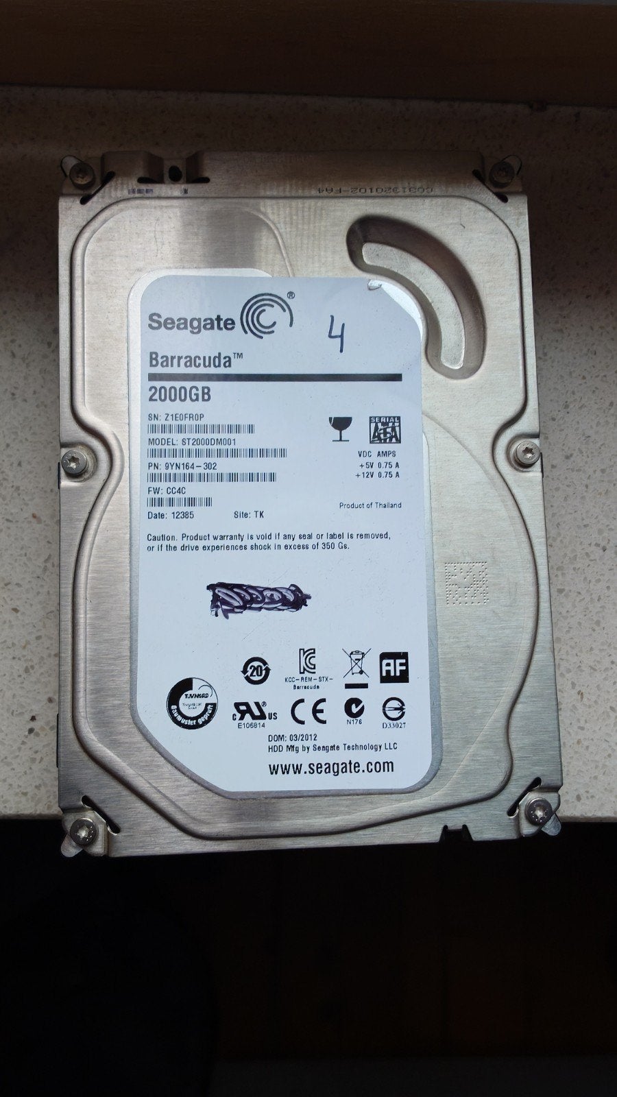 Seagate Barracuda 2TB Interne HDD - Desktop, Computers en Software, Harde schijven, Intern, Gebruikt, Ophalen of Verzenden, Seagate