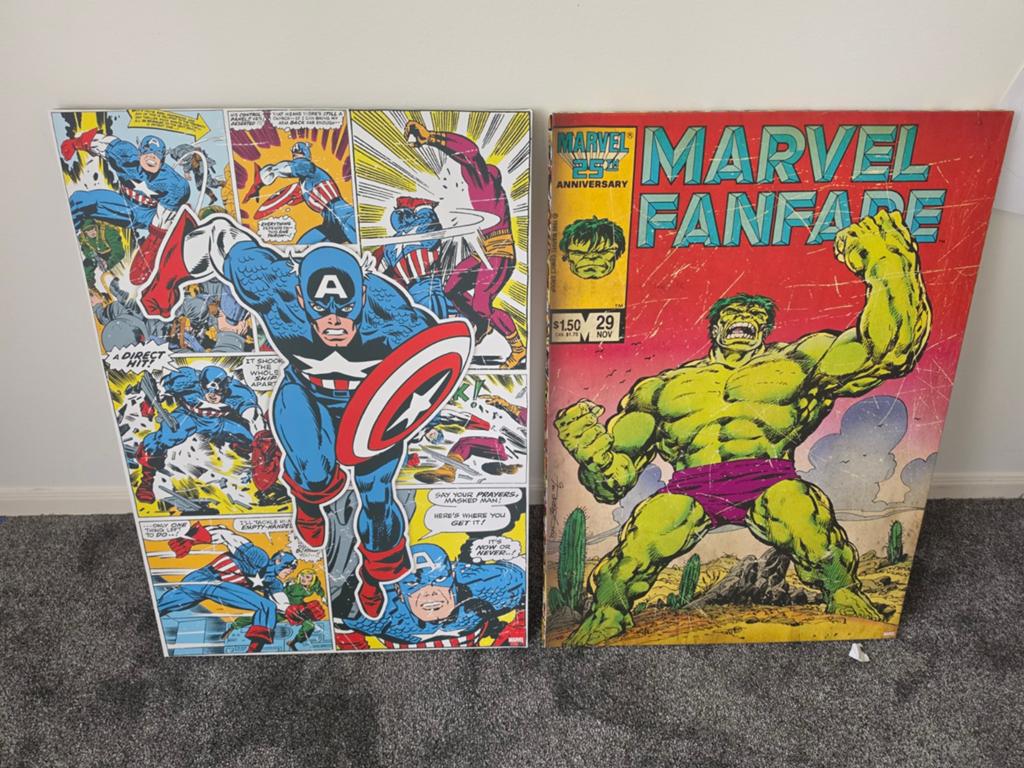 Marvel canvasdoeken, Ophalen, 71 cm, Schilderij, Zo goed als nieuw