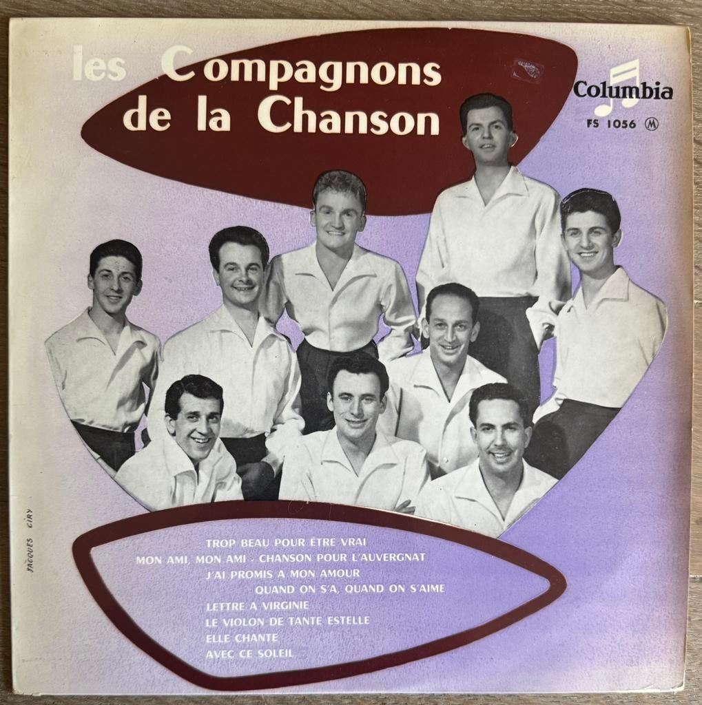 Les Compagnons de la Chanson 10 inch, 1955, Ophalen of Verzenden, Gebruikt, Cd of Plaat