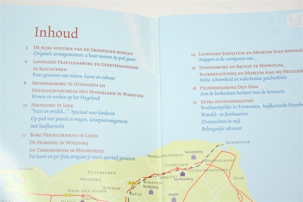 Borgen in het Groninger Land — 8 Routes en Kaart, Europa, Ophalen of Verzenden, Reisgids of -boek, Gelezen