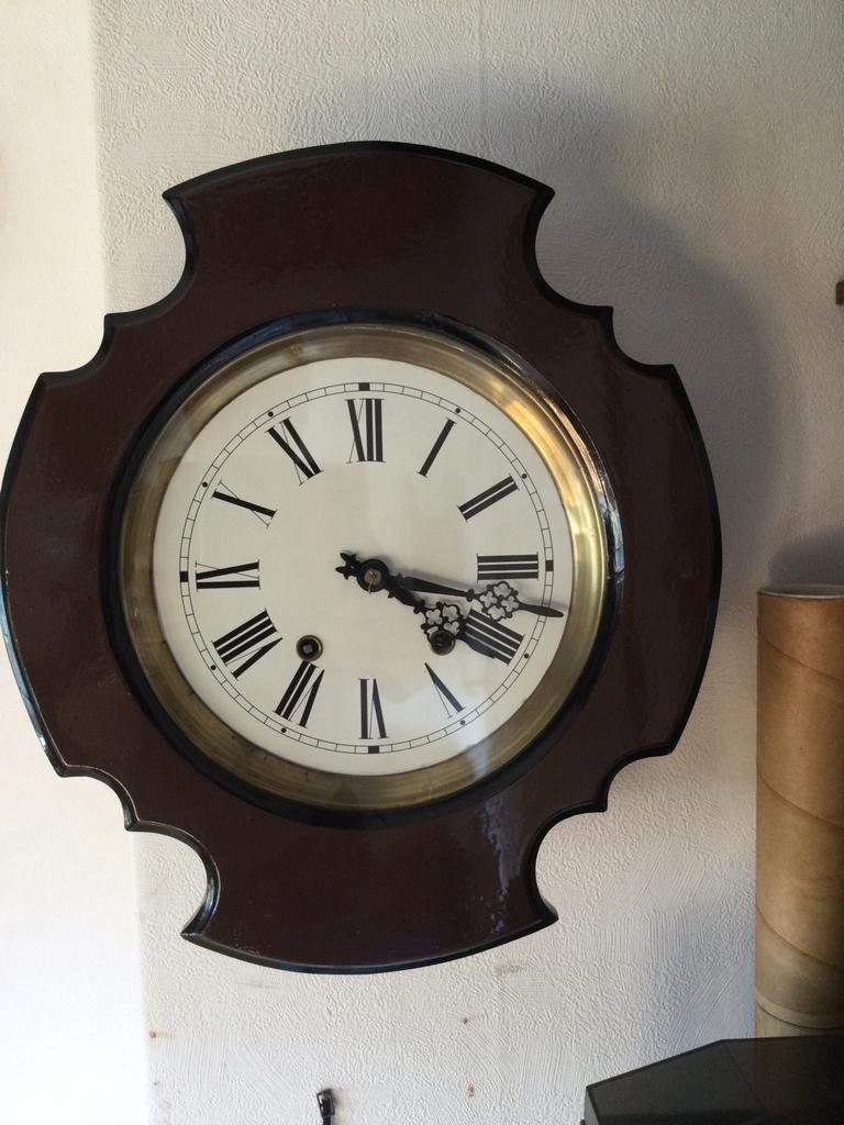 Schoolklok, Antiek en Kunst, Antiek | Klokken, Ophalen of Verzenden