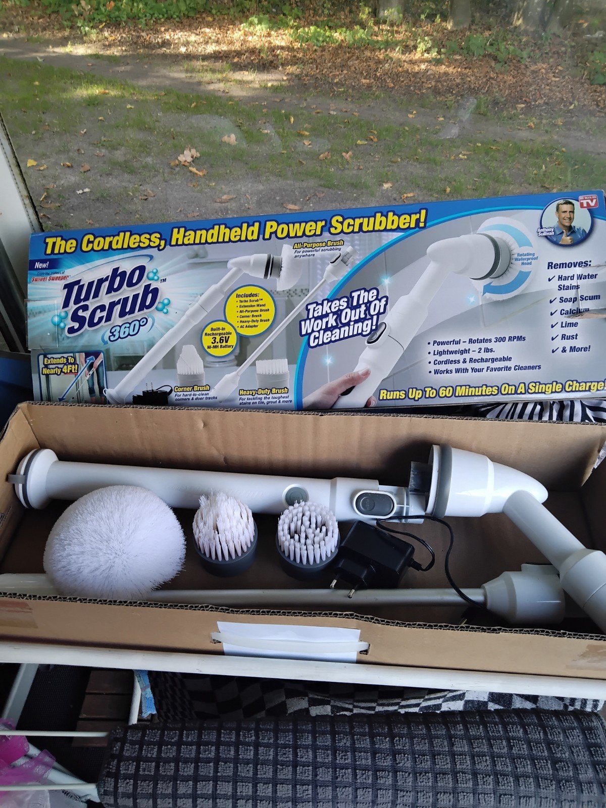 Turbo Scrub 360 Oplaadbare Schrobborstel, Ophalen of Verzenden, Bezem of Borstel