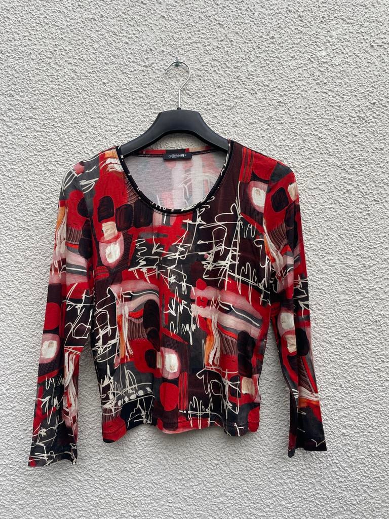 GolleHaug Collection Top met Abstracte Print - Maat 40, Maat 38/40 (M), Overige kleuren, Ophalen of Verzenden, Zo goed als nieuw