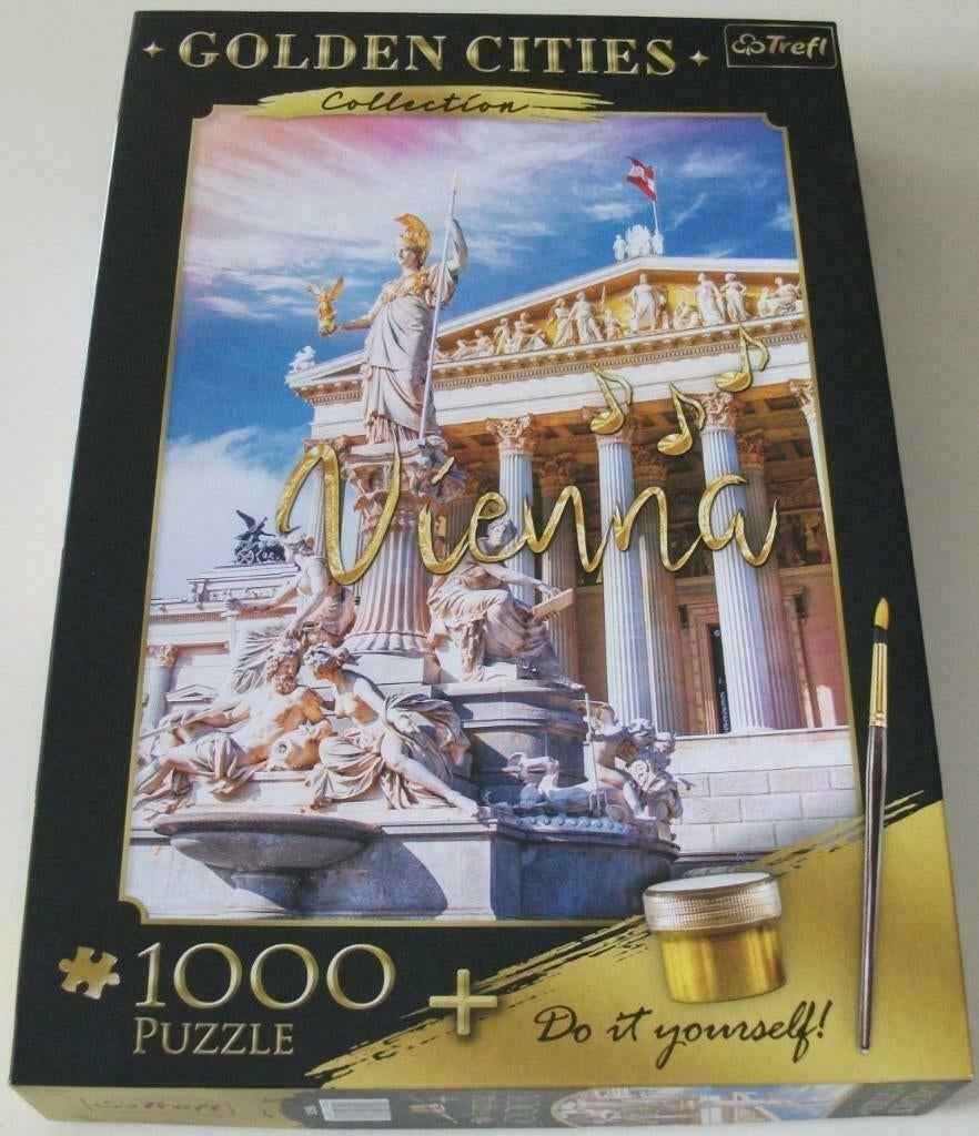 Puzzel *** GOLDEN VIENNA *** 1000 stukjes Golden Cities Col., Ophalen of Verzenden, 500 t/m 1500 stukjes, Zo goed als nieuw, Legpuzzel