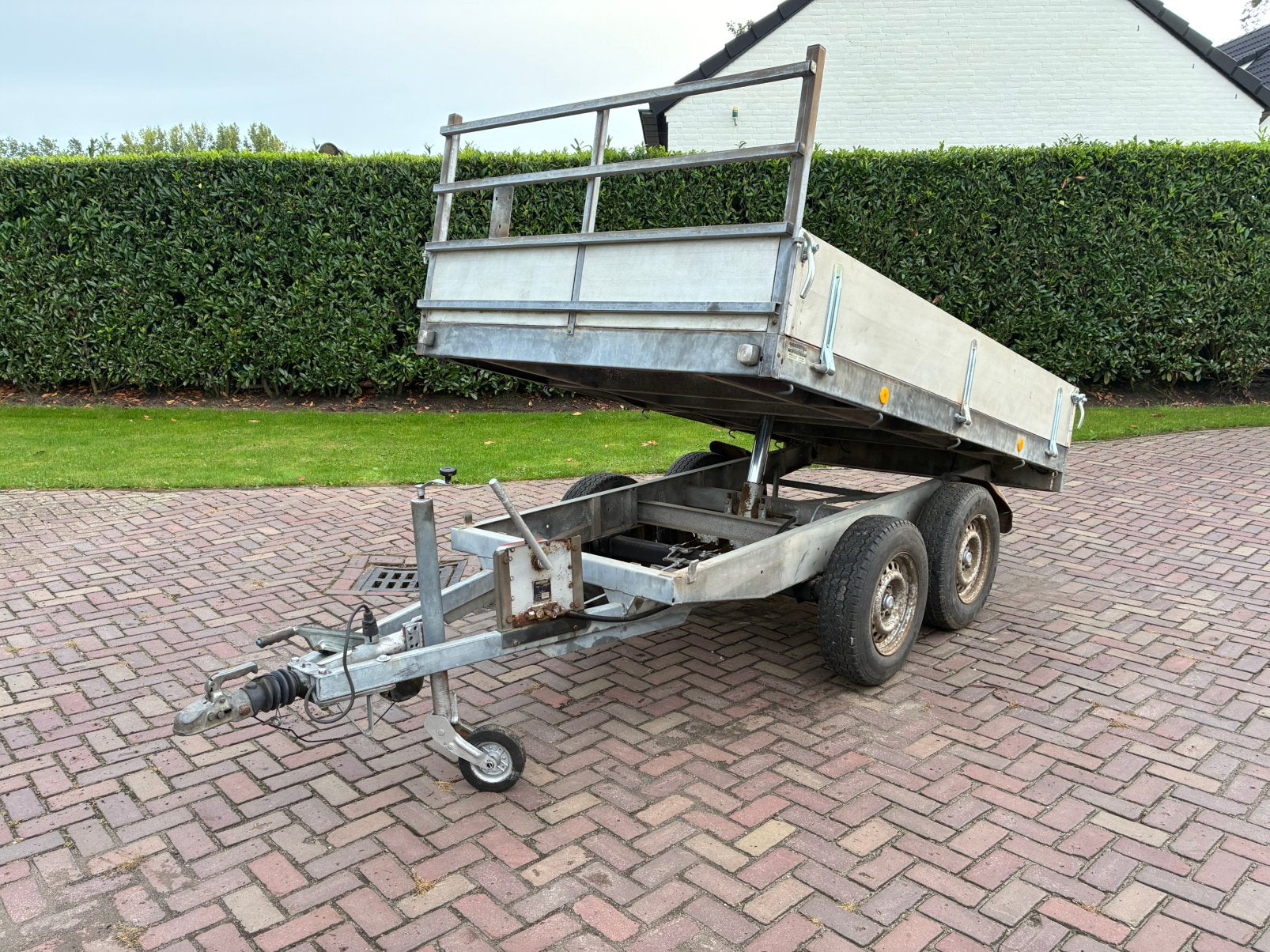 Aanhanger Hapert kipper 275x155cm 2ton, Ophalen of Verzenden, Gebruikt