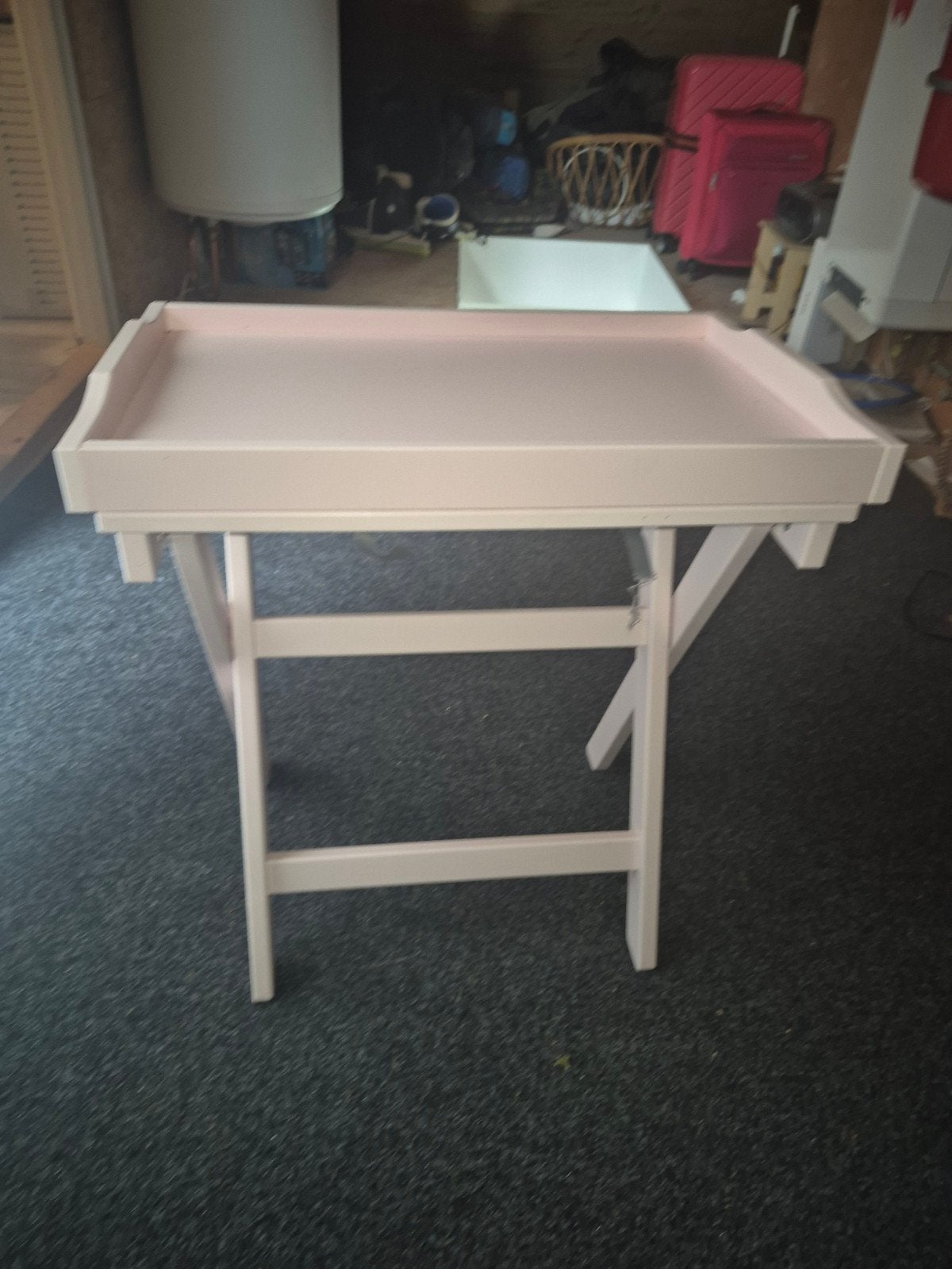 IKEA MARYD Dienbladtafel - Roze, Opvouwbaar, Gebruikt, Modern, Scandinavisch, 55 tot 75 cm, Rechthoekig
