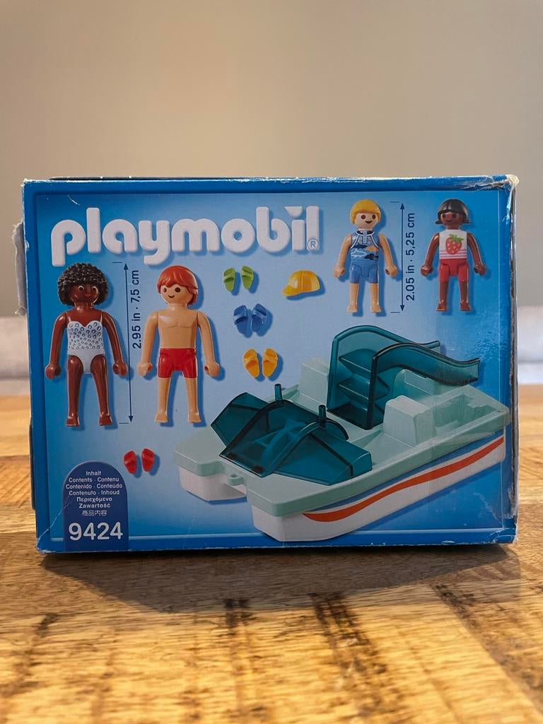 Playmobil 9424 waterfiets met glijbaan, Kinderen en Baby's, Speelgoed | Playmobil, Zo goed als nieuw, Ophalen