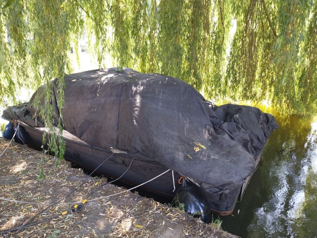 Kajuitboot en diverse onderdelen, Gebruikt, Kajuitboot, Trailer, Polyester