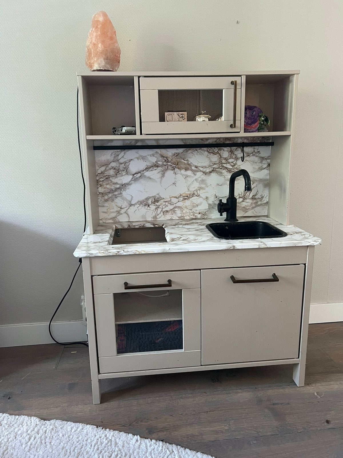 Gepimpt beige marmer ikea duktig speelkeukentje, Ophalen, Gebruikt, Beige, 50 tot 100 cm