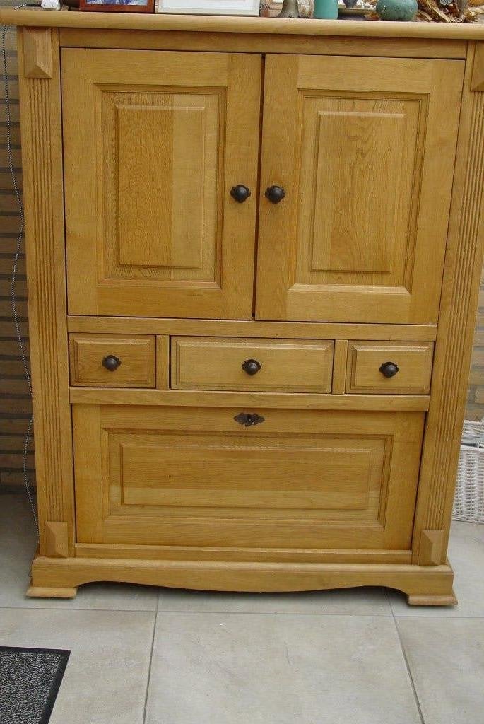 Eiken kast, Gebruikt, 100 tot 150 cm, Eikenhout, 150 tot 200 cm