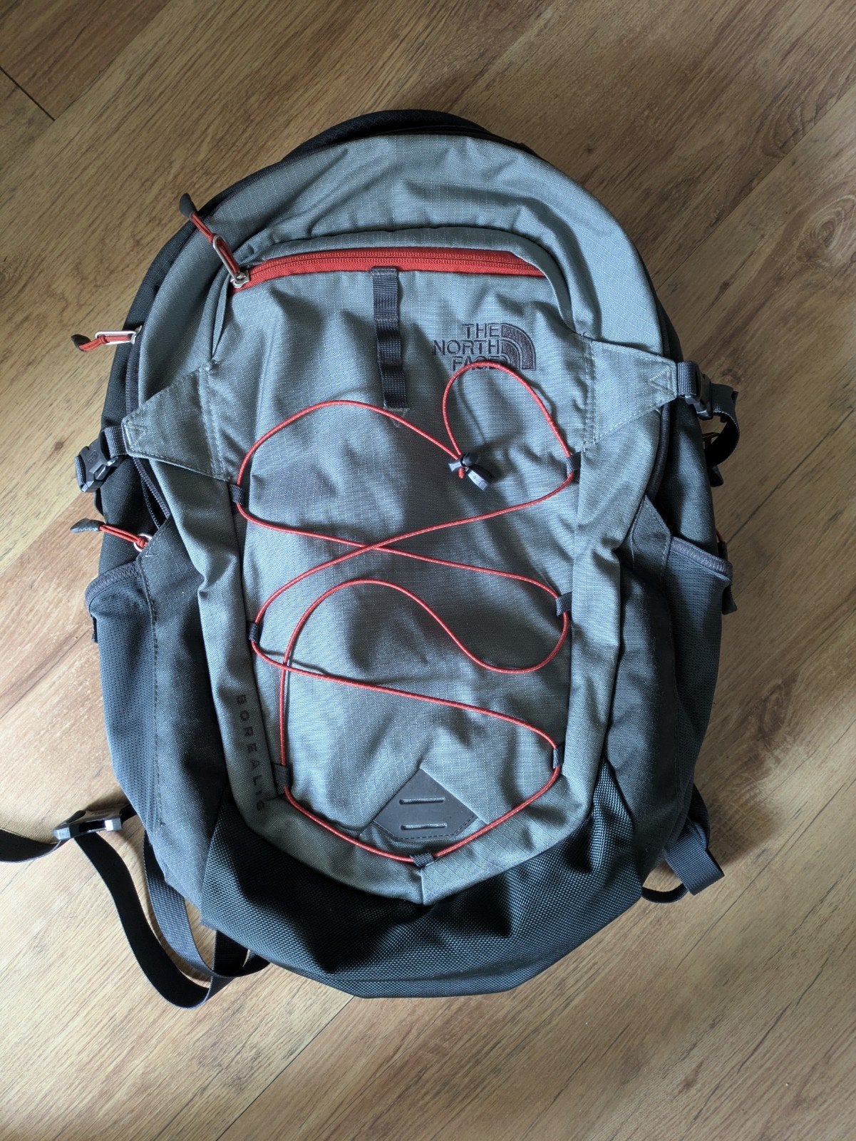 The North Face Borealis rugzak - Grijs/Zwart, Sieraden, Tassen en Uiterlijk, Tassen | Rugtassen, Verzenden, 25 tot 40 cm, Zo goed als nieuw