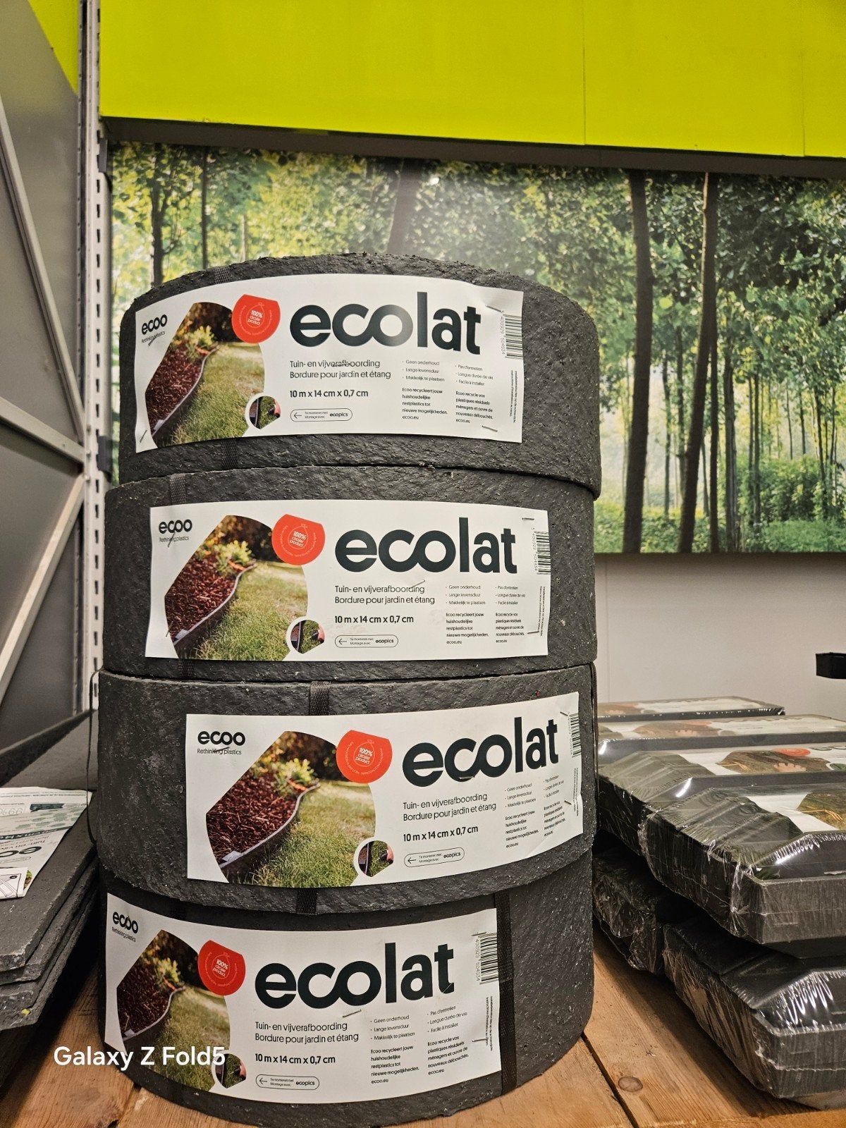 Ecolat Tuin- en vijverafboording 10m x 14cm x 0.7cm, Tuin en Terras, Kunststof, Nieuw, Ophalen of Verzenden, Minder dan 25 cm