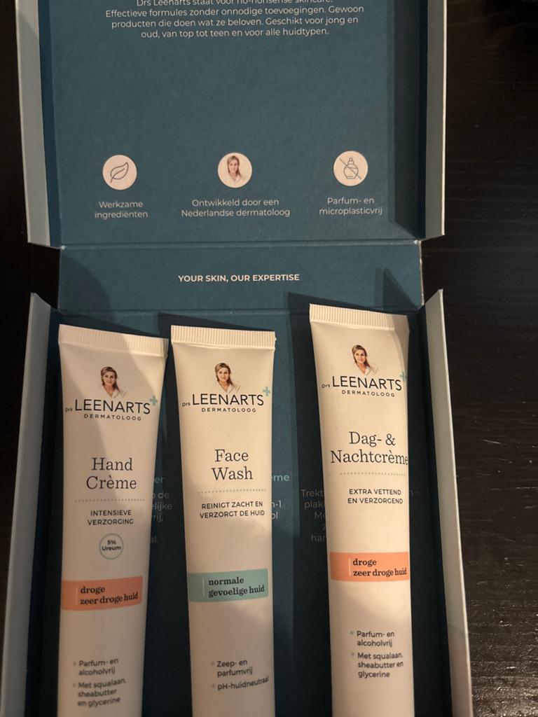 Dr. Leenarts Huidverzorgingsset: Handcrème, Face Wash, Dag/N, Verzenden, Nieuw, Overige typen