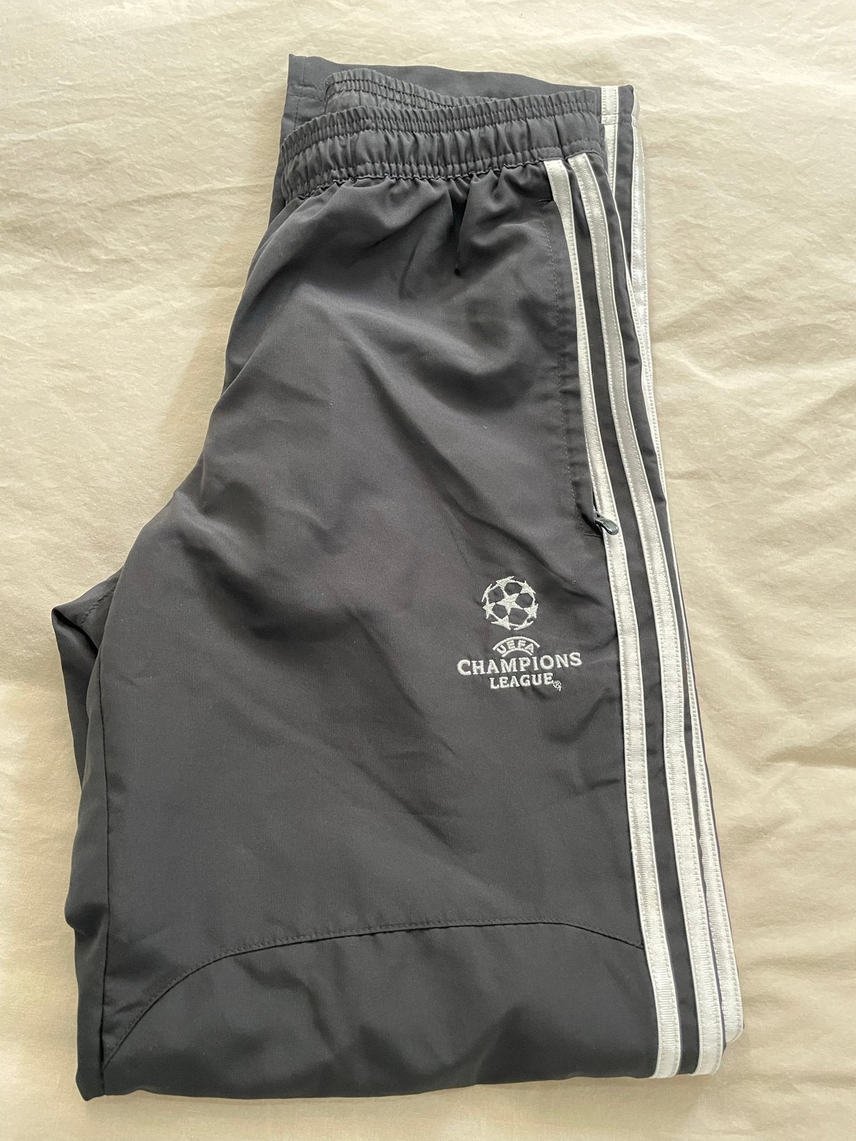 Adidas Real Madrid Champions League Trainingsbroek, Ophalen, Zwart, Zo goed als nieuw, Voetbal