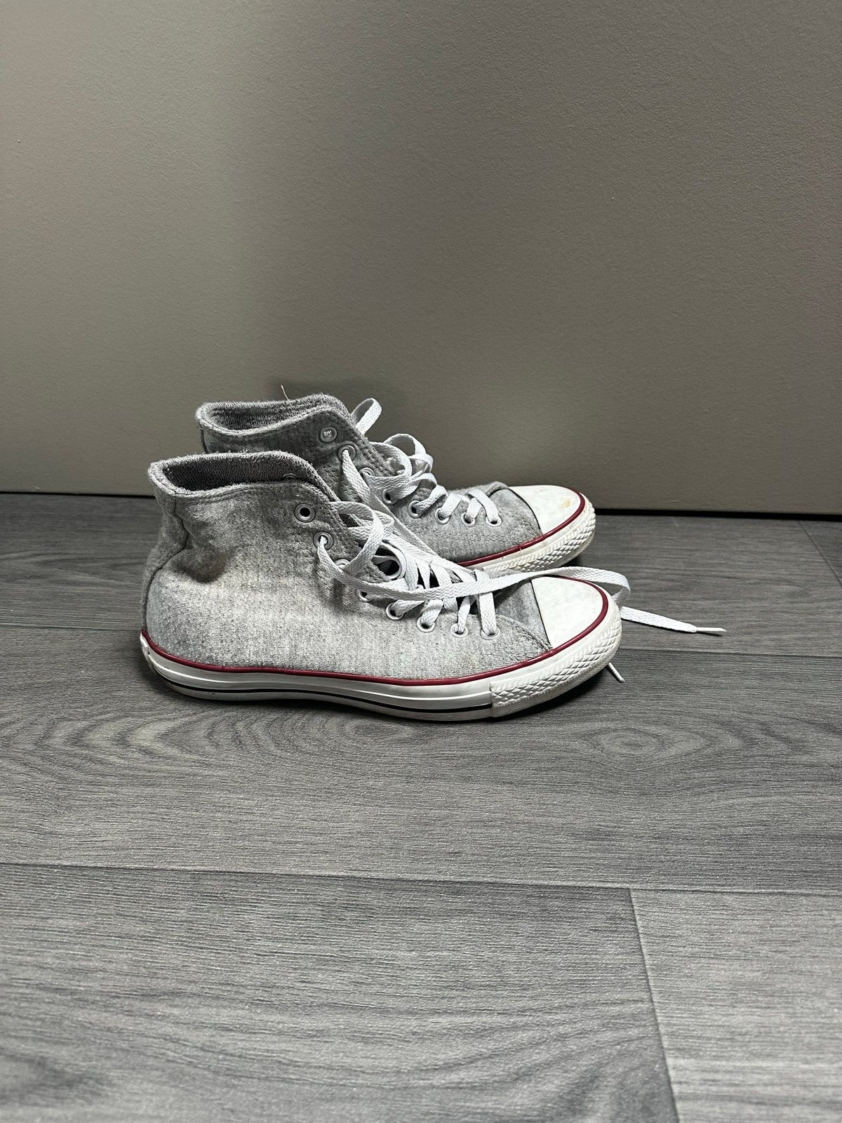Grijze Converse All Star Sneakers Maat 39.5 dames vrouw, Ophalen, Gedragen, Grijs, Sneakers of Gympen