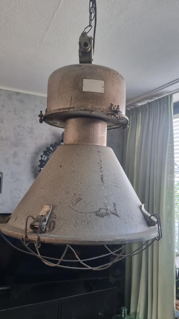 Stoere industriële lamp, Huis en Inrichting, Lampen | Hanglampen, Ophalen, Zo goed als nieuw, Minder dan 50 cm