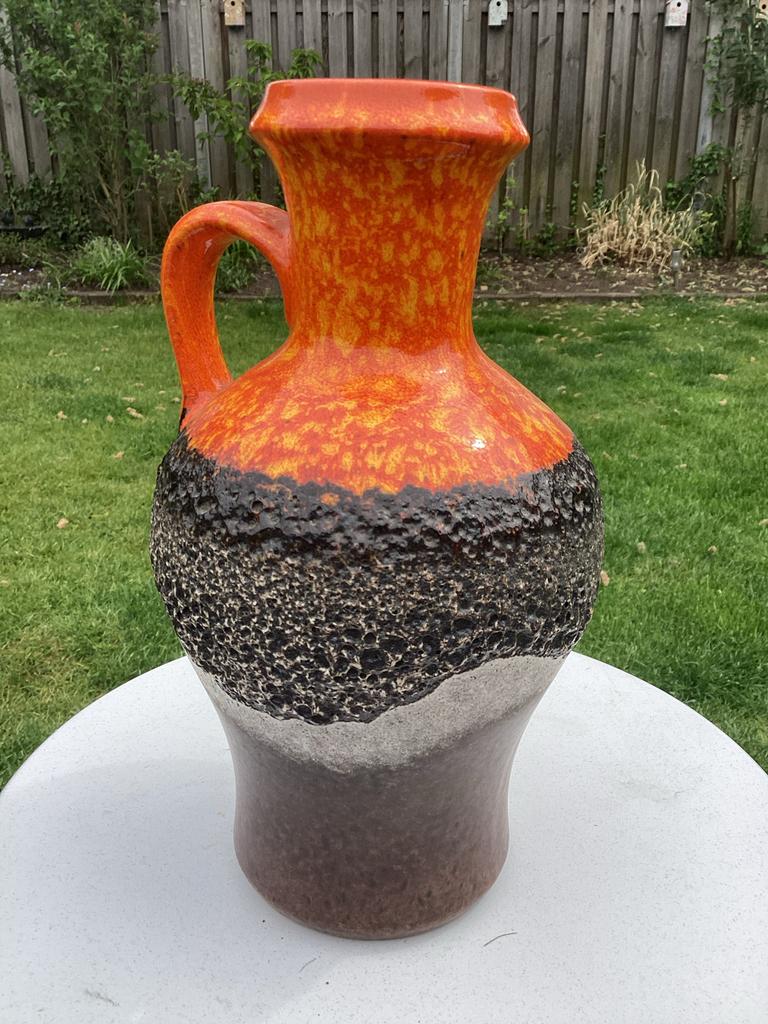 Retro Fat Lava Vaas Jasba 020 12, 25cm - Goede Staat, Ophalen of Verzenden