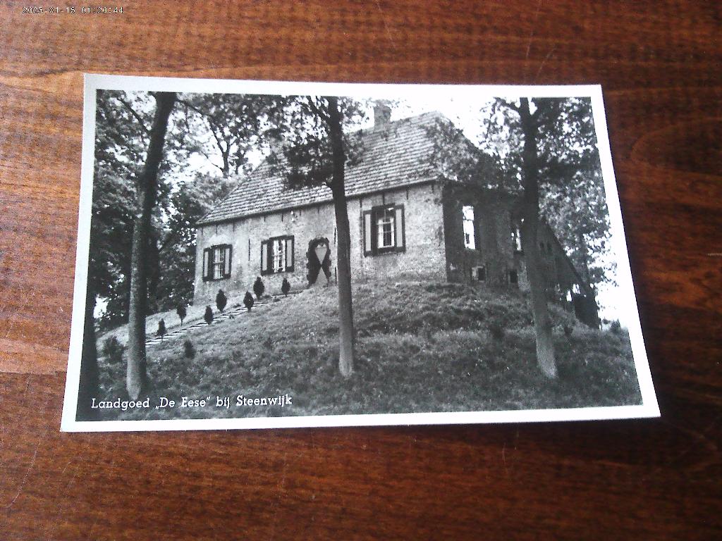 W33 - Steenwijk - Landgoed De Eese - Mooi/Oud, Verzamelen, Ophalen of Verzenden, 1940 tot 1960, Overijssel