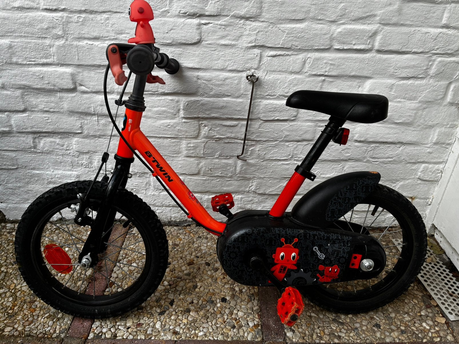 Kinderfiets B-twin robot 500, Ophalen, Gebruikt, Minder dan 16 inch