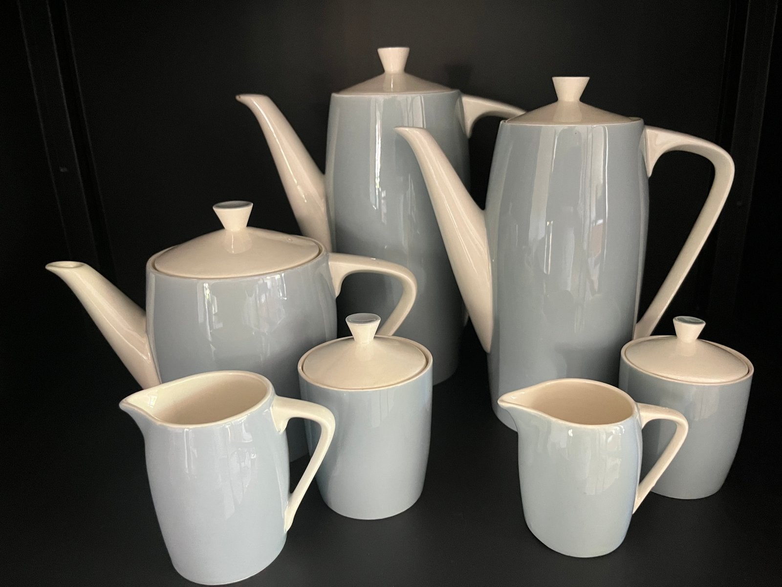Pastel Regout Aïda set blauw., Antiek en Kunst, Antiek | Servies los, Ophalen of Verzenden