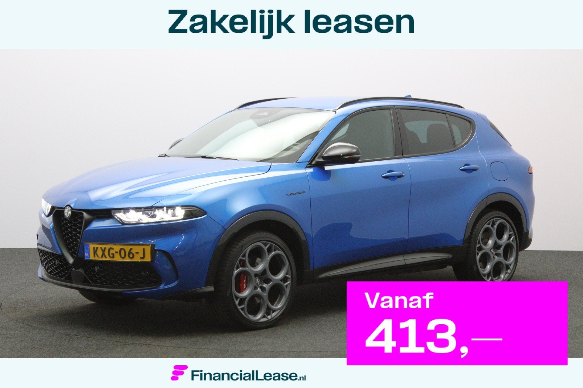 Alfa Romeo Tonale 1.3 Ibrida Plug-In Q4 Veloce 270 PK, Adap., Automaat, 12 maanden, 4 cilinders, Blauw