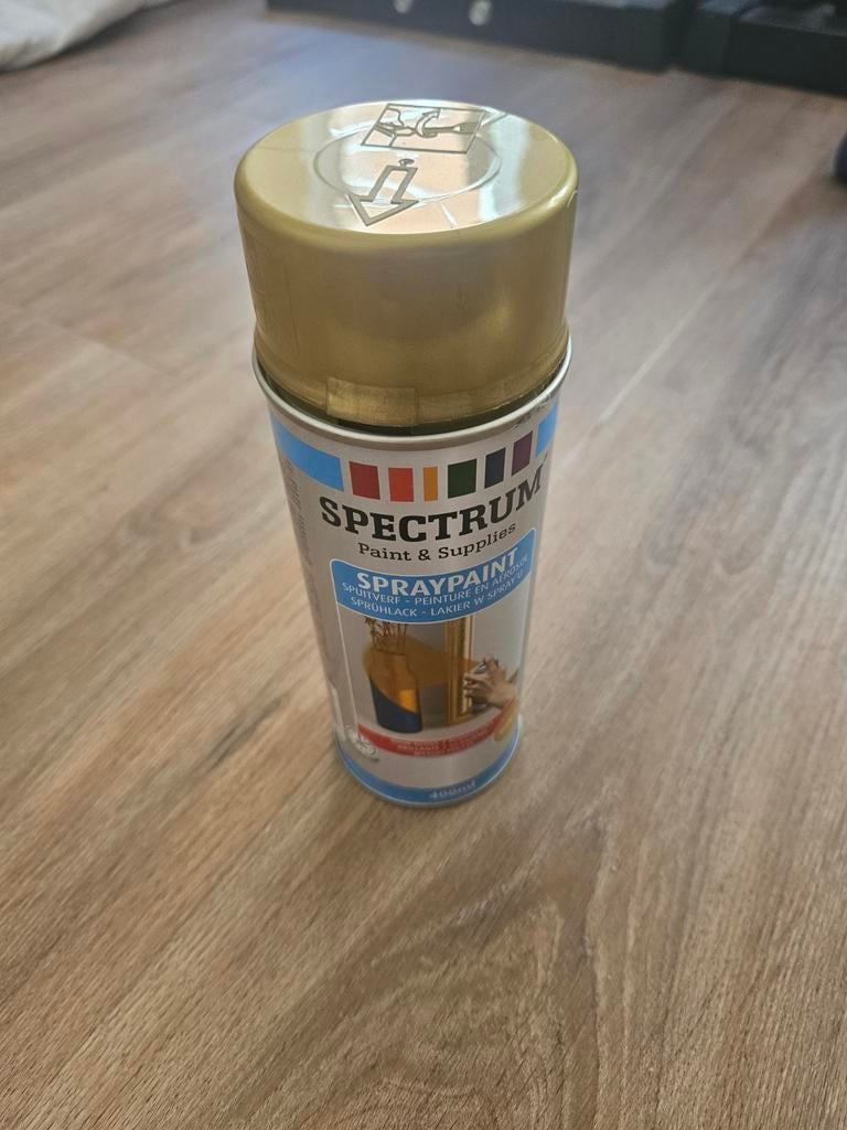 Gouden spuitverf - Spectrum Paint & Supplies, Overige kleuren, Nieuw, Ophalen of Verzenden, Verf
