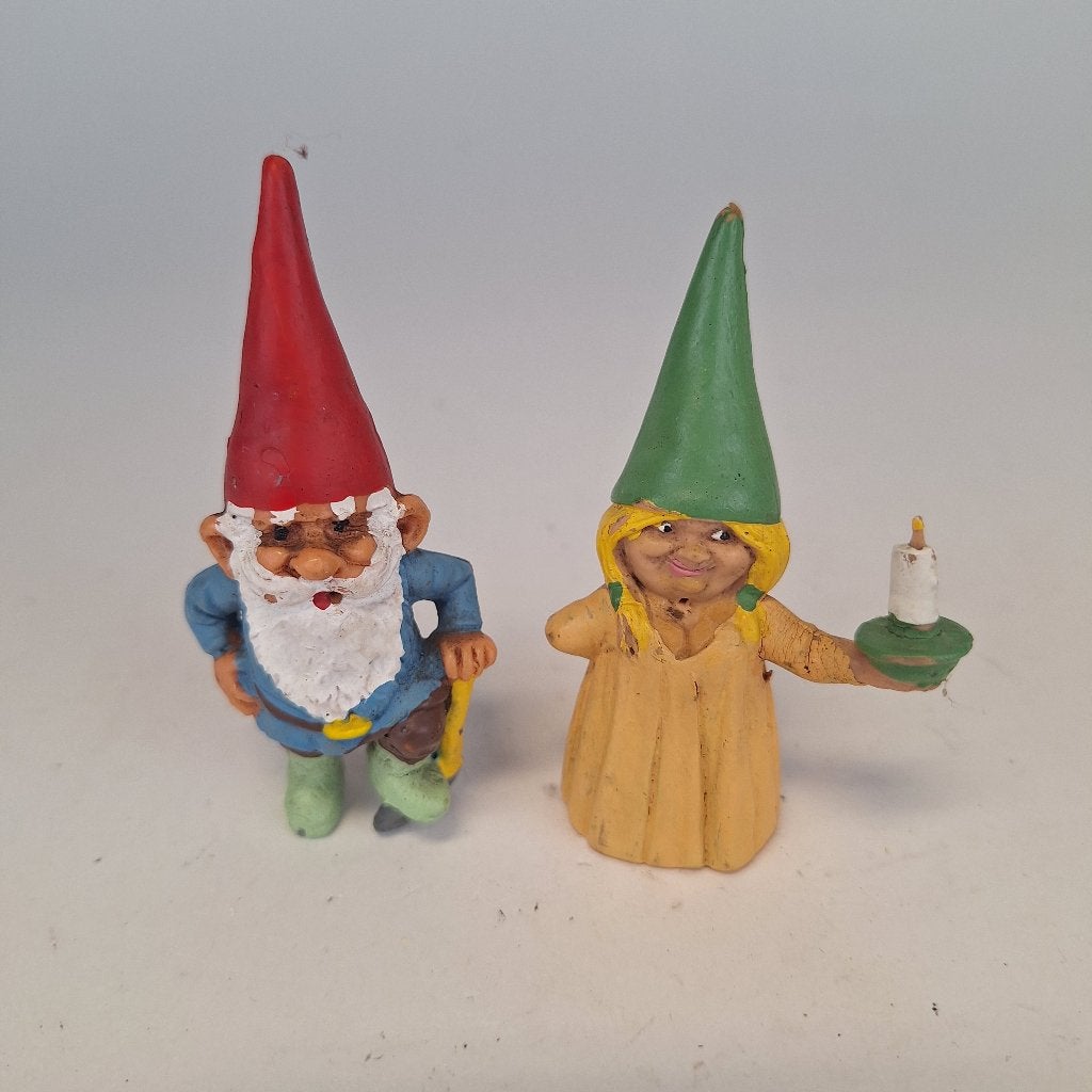 David de kabouter poppetjes: David en Lisa, 2 stuks, Verzamelen, Poppetjes en Figuurtjes, Ophalen of Verzenden, Zo goed als nieuw