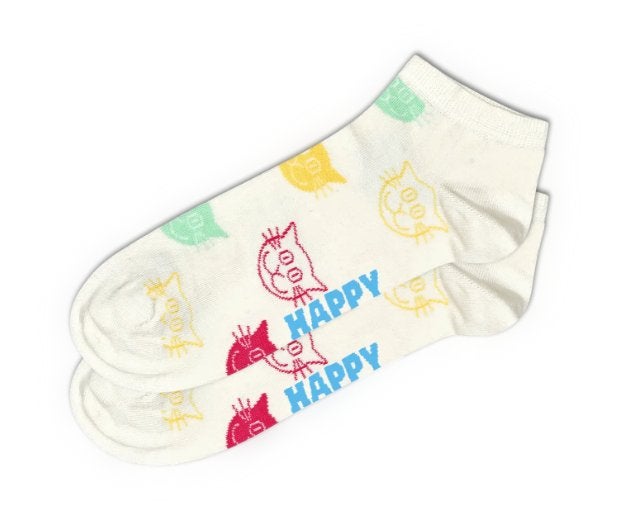 Happy Socks - Cat Low Sock maat 41-46, Overige kleuren, Ophalen of Verzenden, Happy Socks, Nieuw