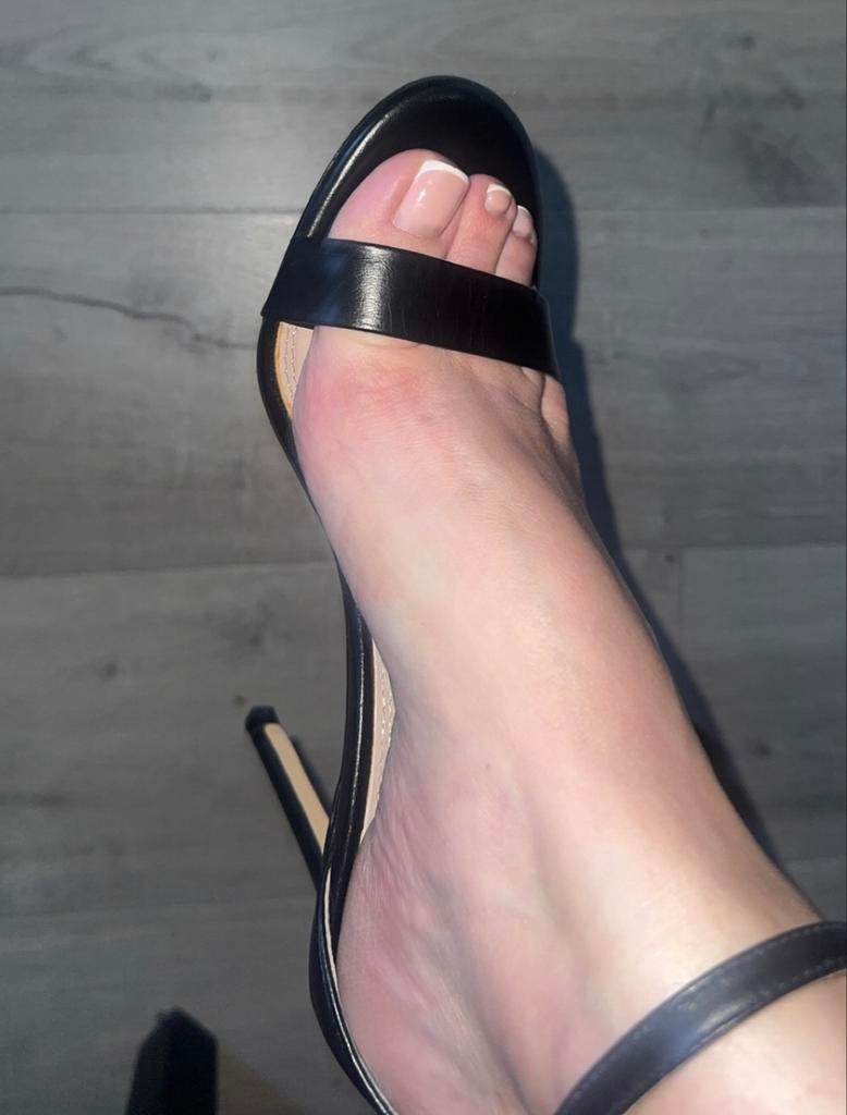 Zara Echt Lederen Hakken - Zwart, Maat 38, 10cm Hak, Kleding | Dames, Schoenen, Verzenden, Zo goed als nieuw, Zwart, Schoenen met hoge hakken