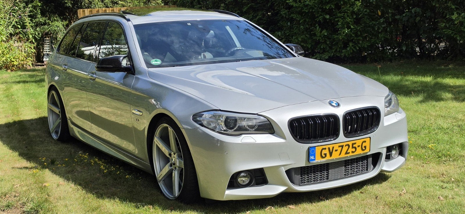 BMW 5-Serie 2.0 525D Touring AUT 2013 Grijs, Auto's, BMW, Automaat, Achterwielaandrijving, 1995 cc, Euro 6